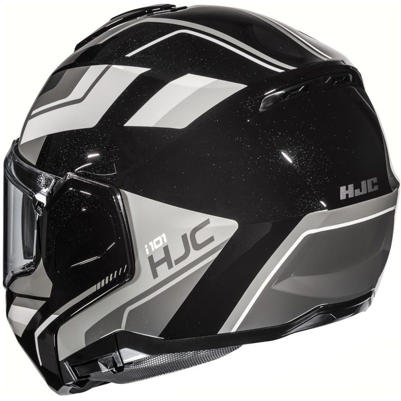 Atlenkiamas motociklo šalmas HJC i101 Krone MC5 juoda-pilka-balta