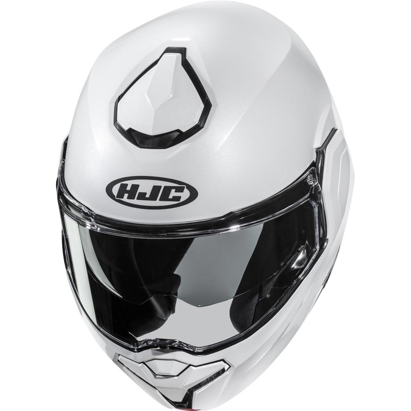 HJC i101 Solid atlenkiamas motociklo šalmas, perlinės baltos spalvos