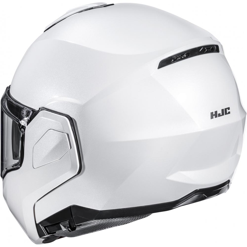 HJC i101 Solid atlenkiamas motociklo šalmas, perlinės baltos spalvos