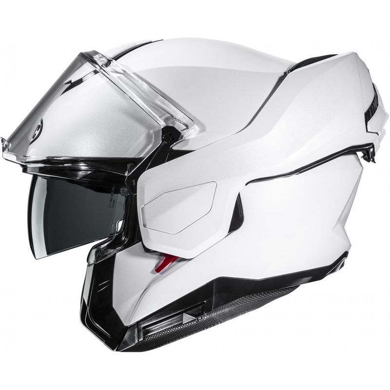 HJC i101 Solid atlenkiamas motociklo šalmas, perlinės baltos spalvos
