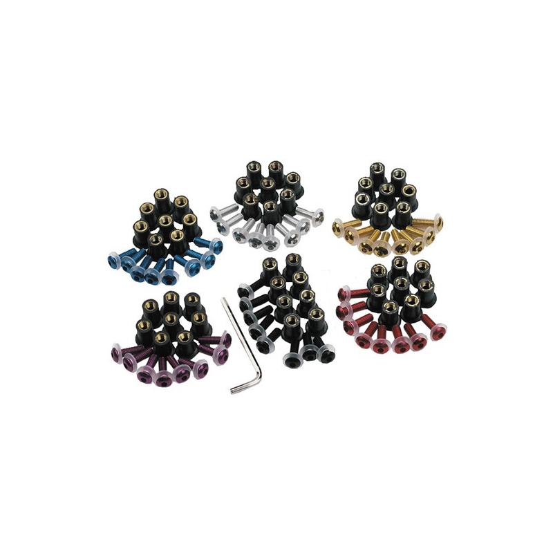 Pleksiglaso varžtų rinkinys "Oxford", juodas