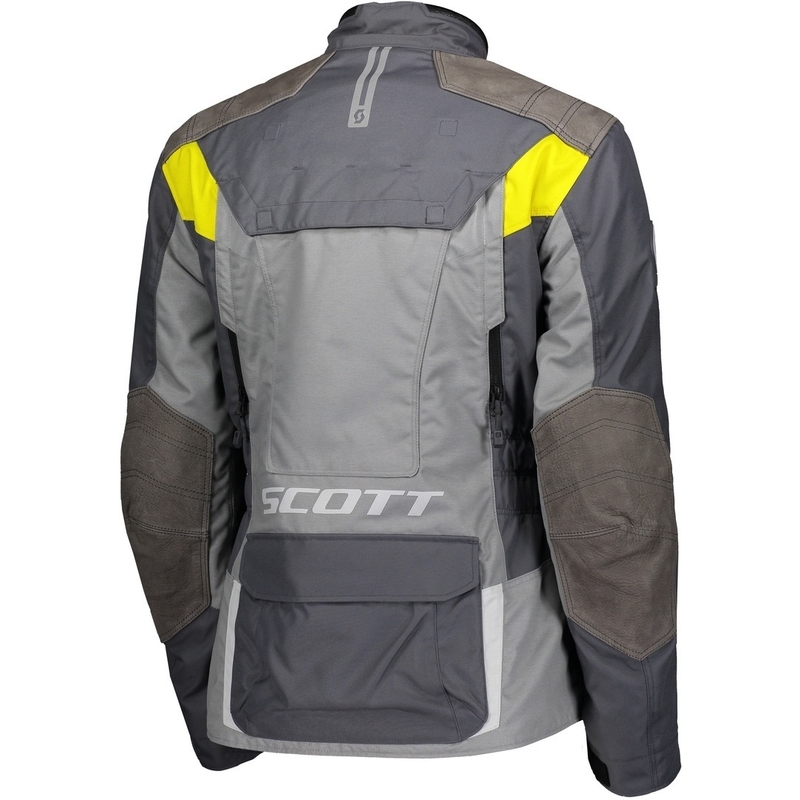 Dámská bunda na motorku SCOTT Dualraid Dryo šedo-žlutá