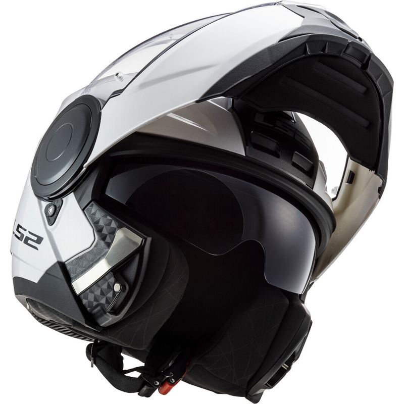 Vyklápěcí přilba na motorku LS2 FF902 Scope Solid bílá