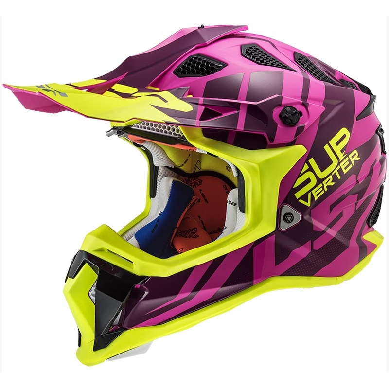 Motokrosová přilba LS2 MX470 Subverter Troop růžovo-fluo žlutá výprodej
