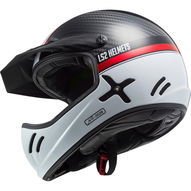 Motokrosová přilba LS2 MX471 Xtra Yard bílo-černo-červená
