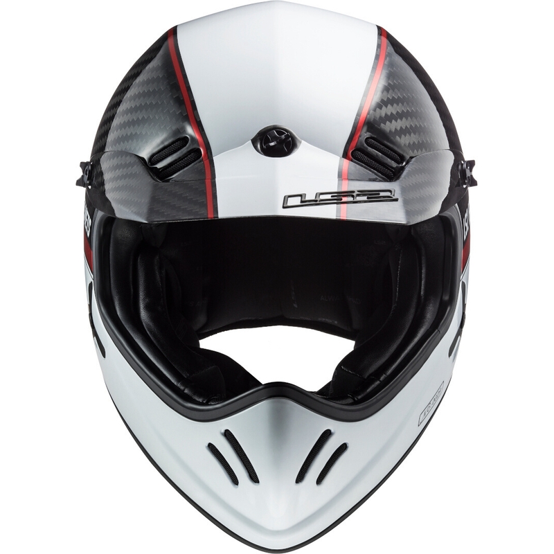 Motokrosová přilba LS2 MX471 Xtra Yard bílo-černo-červená