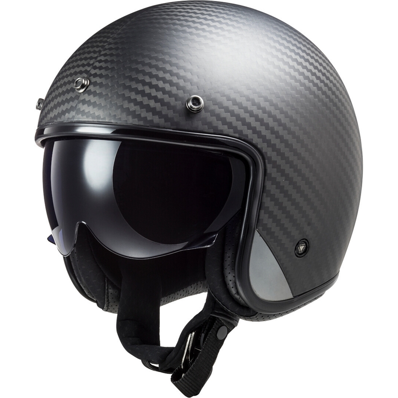 Atviras motociklininko šalmas LS2 OF601 Bob C Carbon
