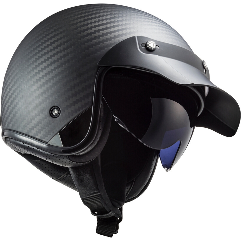 Atviras motociklininko šalmas LS2 OF601 Bob C Carbon