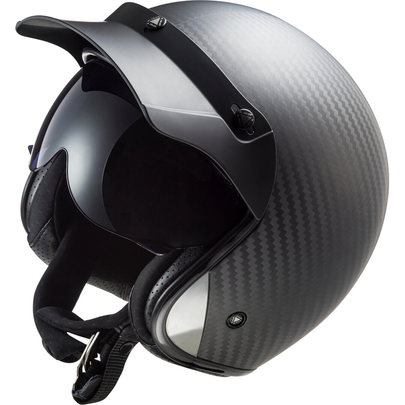 Atviras motociklininko šalmas LS2 OF601 Bob C Carbon