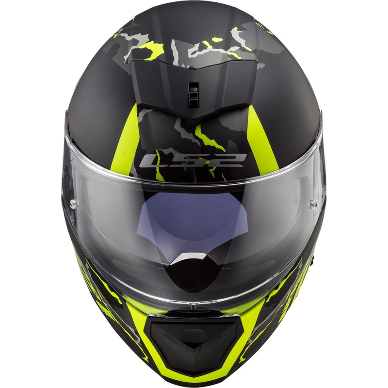 Integrální přilba na motorku LS2 FF390 Breaker Feline černo-fluo žlutá výprodej
