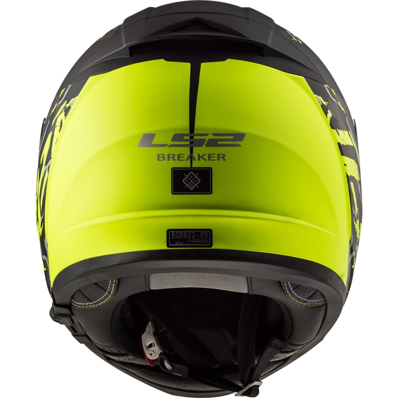 Integrální přilba na motorku LS2 FF390 Breaker Feline černo-fluo žlutá výprodej