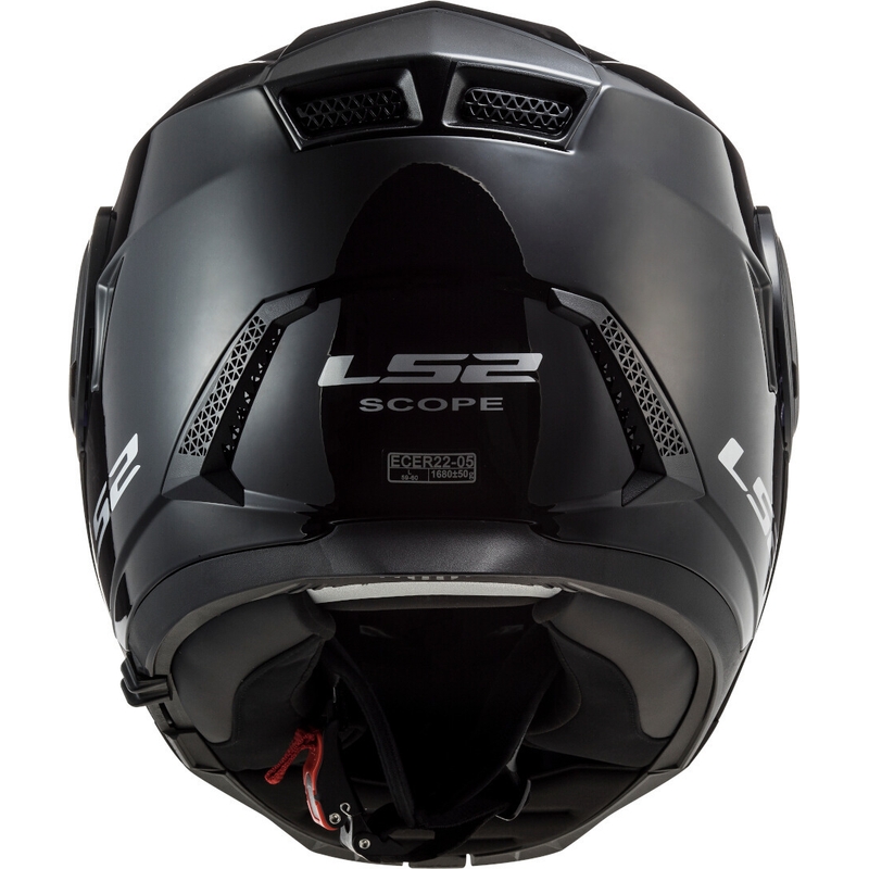 Vyklápěcí přilba na motorku LS2 FF902 Scope Solid černá lesklá