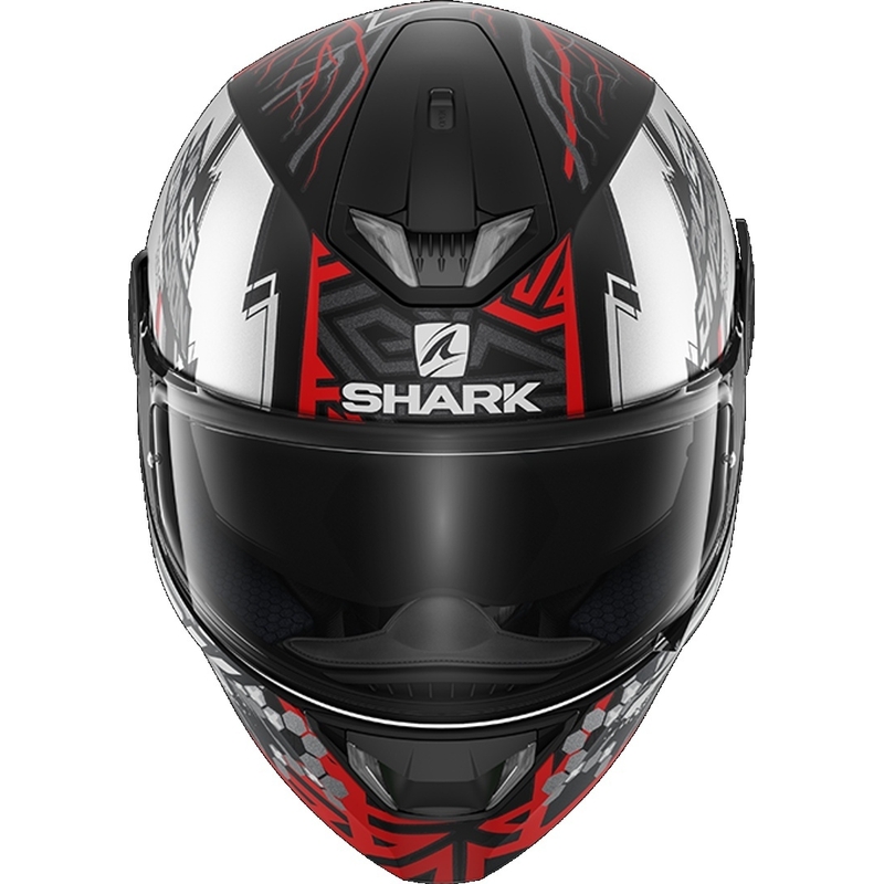 Integrální přilba SHARK SKWAL 2.2 Noxxys černo-stříbrno-červená