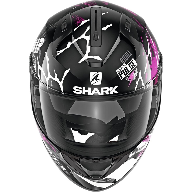 Integrální přilba SHARK RIDILL 1.2 Drift-R černo-bílo-růžová