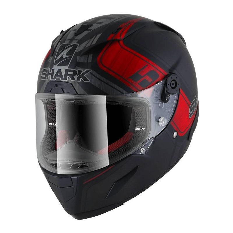 Integrální přilba SHARK RACE-R PRO Zarco GP De France Replica Mat černo-šedo-červená
