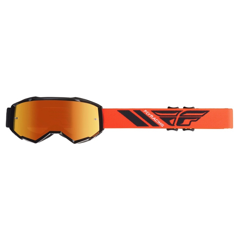 Motokrosové brýle FLY Racing Zone 2019 oranžovo-černé (oranžové chrom plexi)