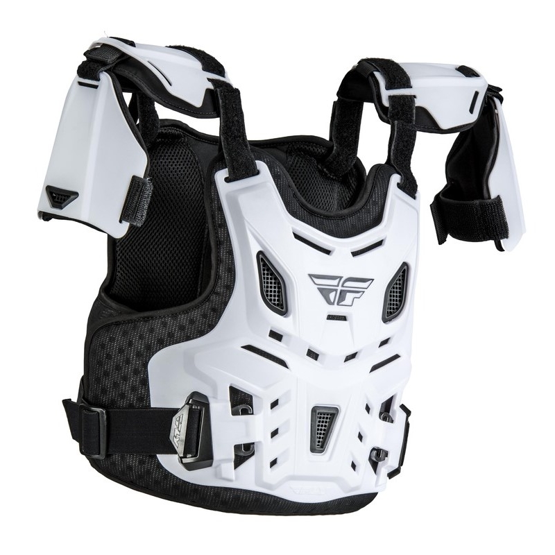 "FLY Racing" "Revel Roost" baltos spalvos vaiko kūno apsauga