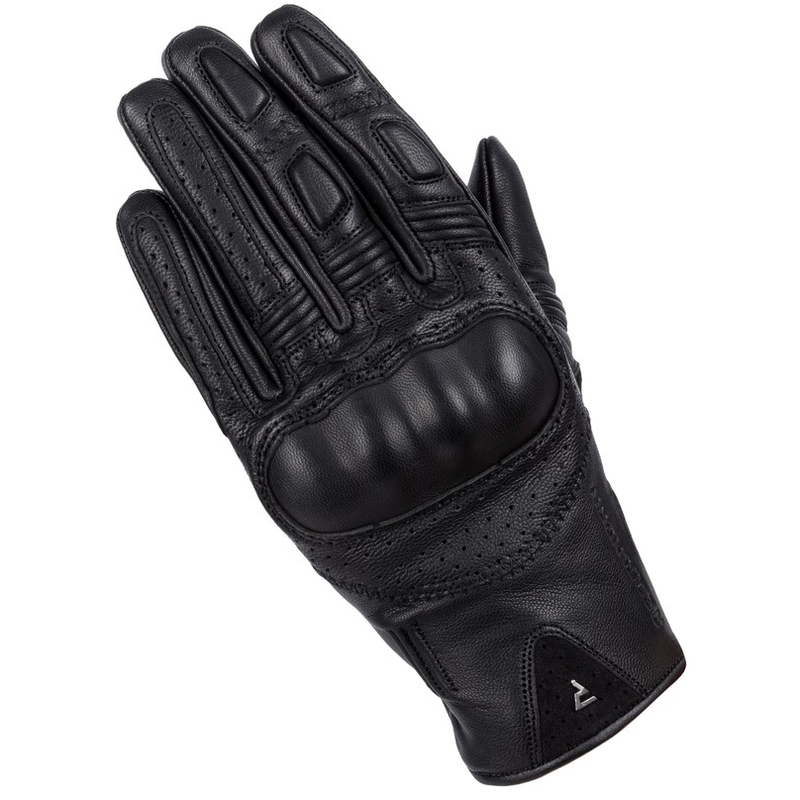 Moteriškos motociklininko pirštinės Rebelhorn Thug II black perforated