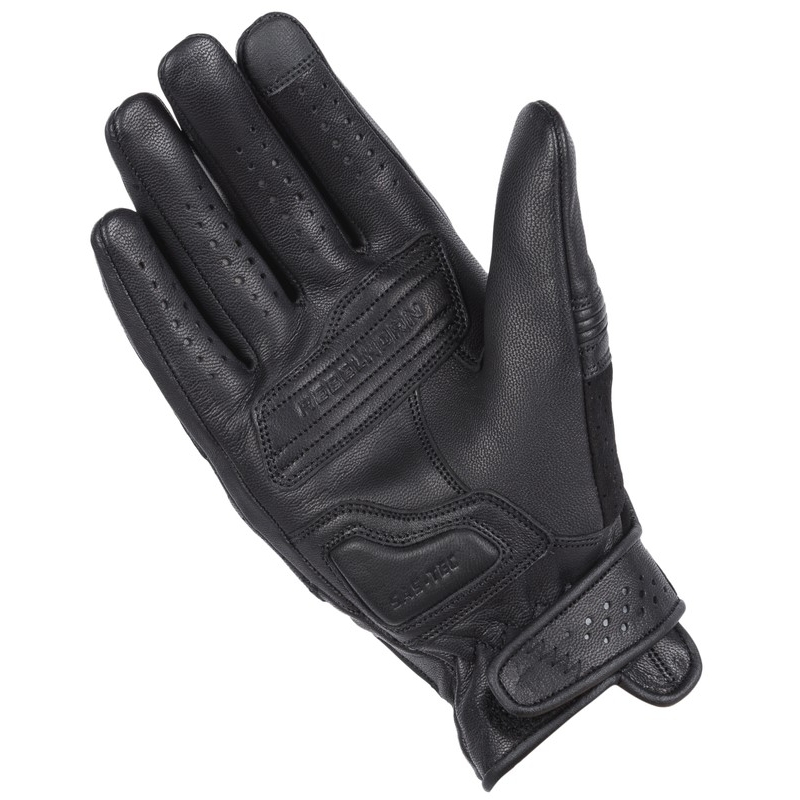 Moteriškos motociklininko pirštinės Rebelhorn Thug II black perforated
