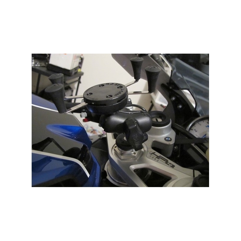 "RAM Mounts X-Grip" mobiliojo telefono laikiklis su laikikliu ant kaklo, skirtas motociklo vairui