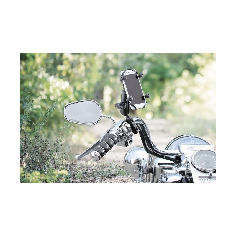 "RAM Mounts X-Grip" mobiliojo telefono laikiklis su stabdžių ir (arba) sankabos svirtimi ir (arba) rankena