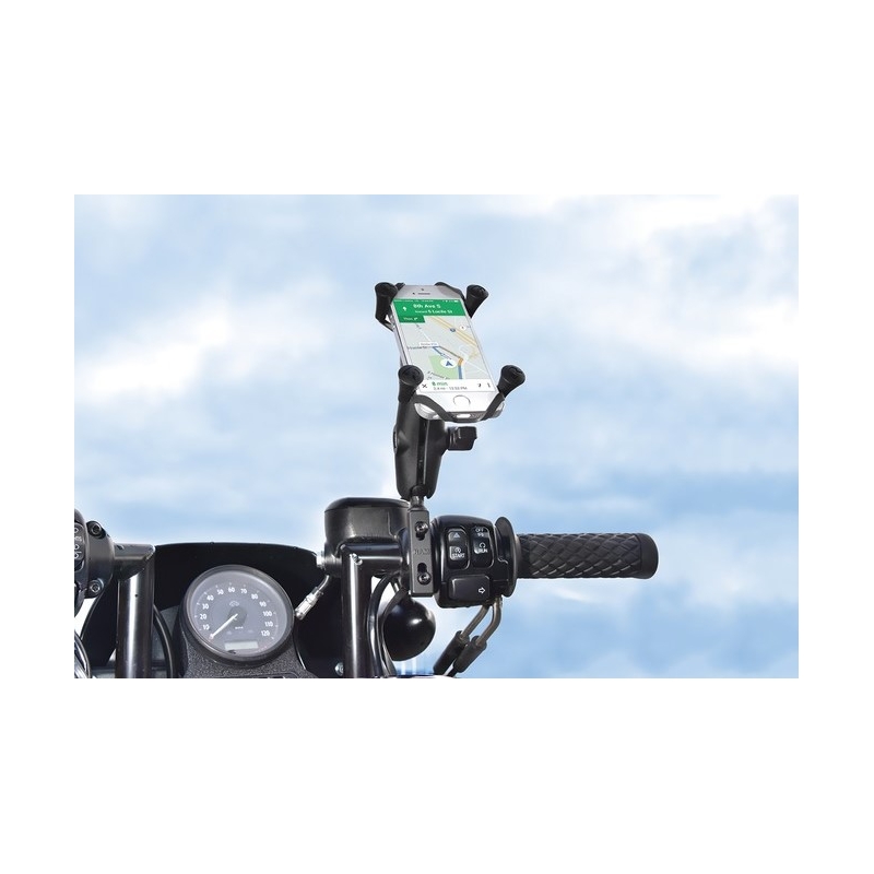 "RAM Mounts X-Grip" mobiliojo telefono laikiklis su stabdžių ir (arba) sankabos svirtimi ir (arba) rankena