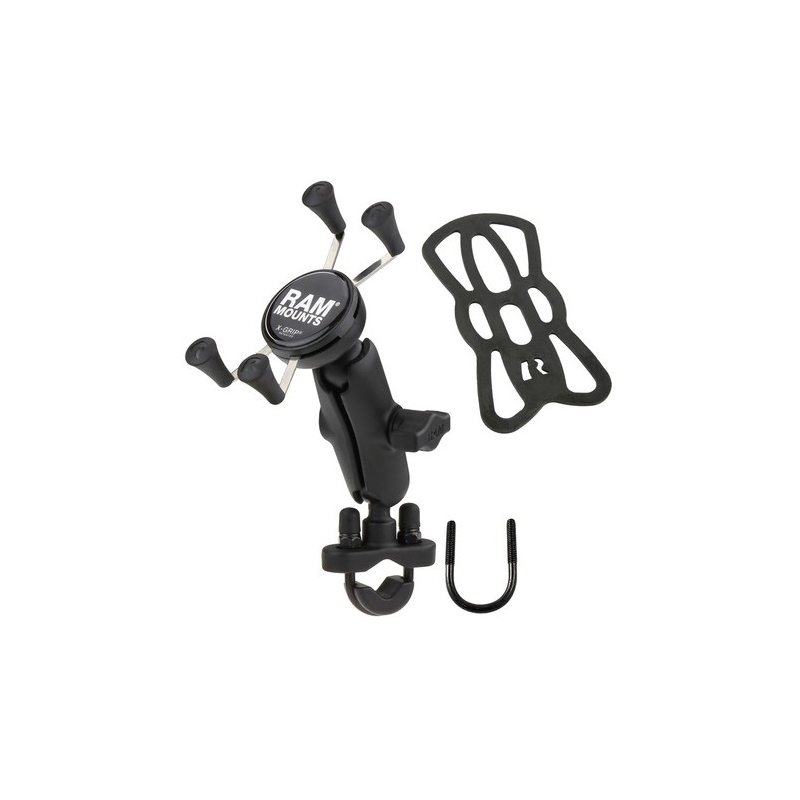 "RAM Mounts X-Grip" mobiliojo telefono laikiklis, skirtas 12,7-31,75 mm skersmens vairams