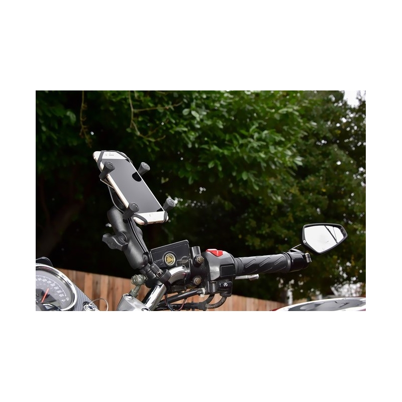 "RAM Mounts X-Grip" mobiliojo telefono laikiklis, skirtas 12,7-31,75 mm skersmens vairams