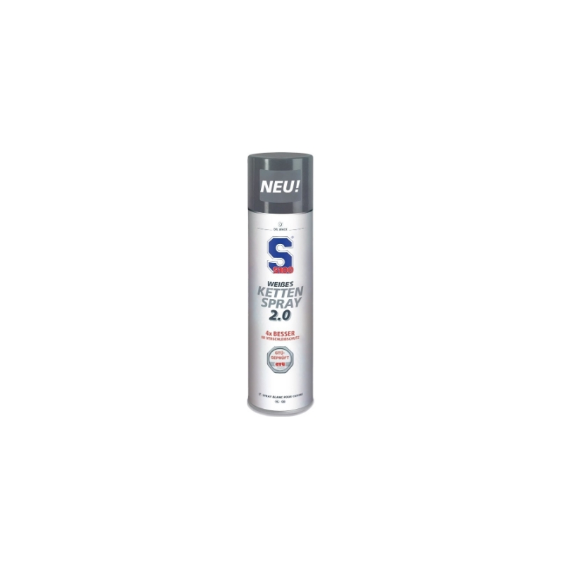 Grandinės tepalas S100 - Baltasis grandinės purškiklis 2.0 400 ml