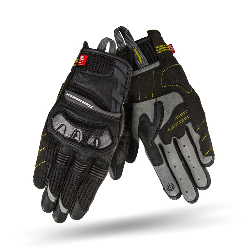 Moteriškos motociklininko pirštinės Shima X-Breeze 2 black-grey