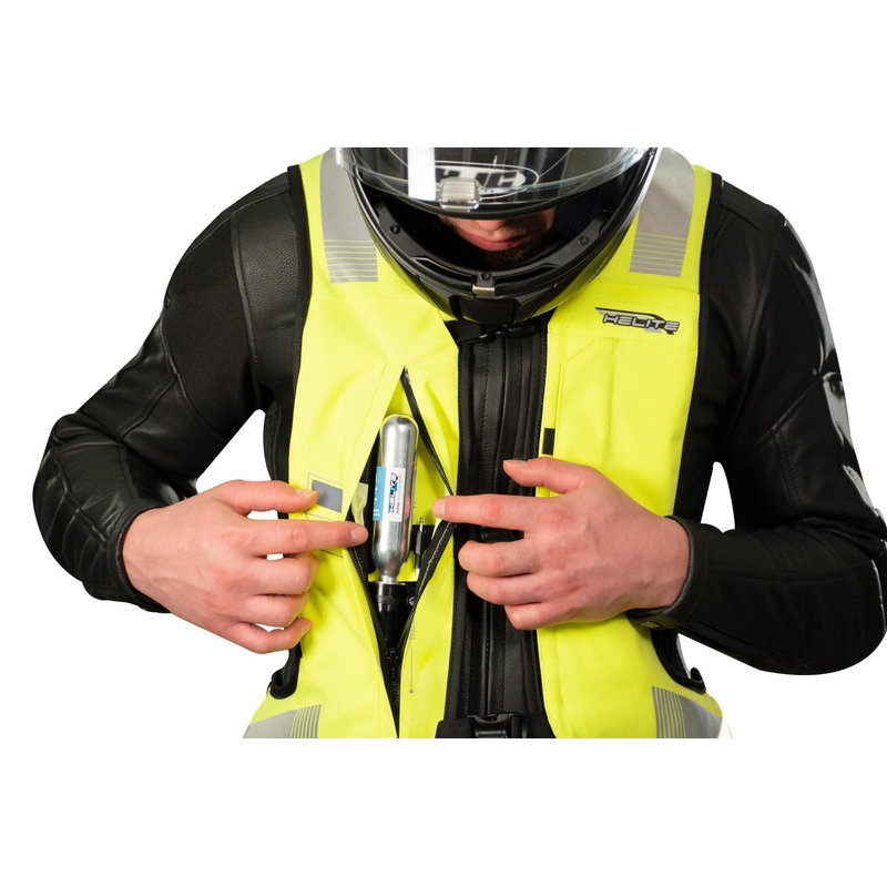 Elektroninė oro pagalvių liemenė HELITE e-Turtle fluo yellow