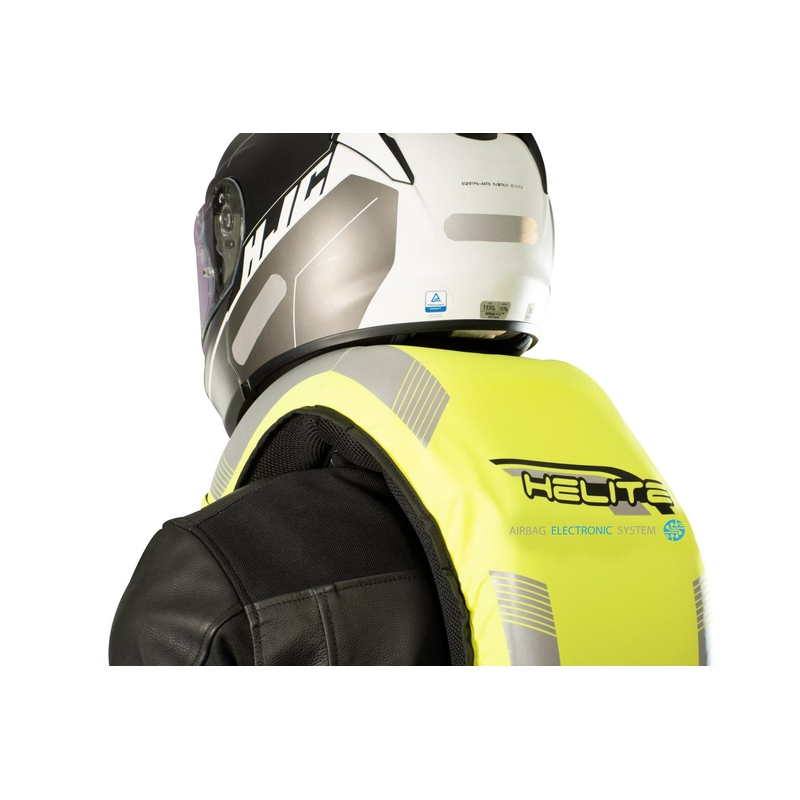 Elektroninė oro pagalvių liemenė HELITE e-Turtle fluo yellow