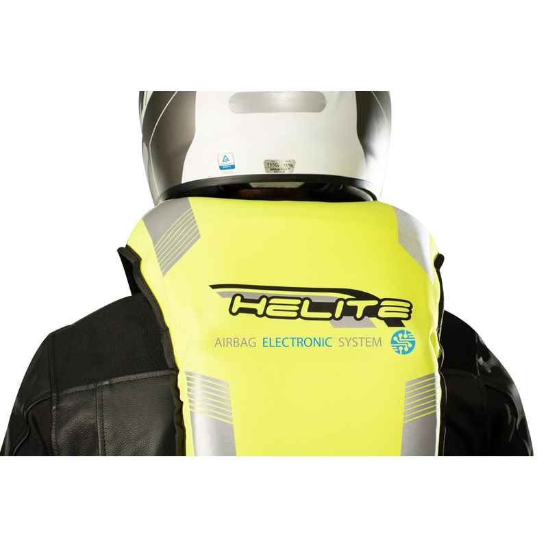 Elektroninė oro pagalvių liemenė HELITE e-Turtle fluo yellow