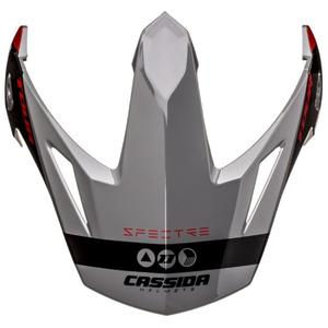 Cassida Tour 1.1 Spectre šalmo skydelis juodai pilkai raudonas
