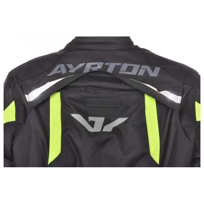 Bunda na motorku Ayrton Adventure černo-fluo žlutá výprodej